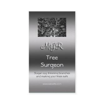 Monogram, Tree Surgery Business, metallic-effect