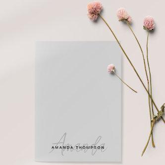 Monogram Trendy Modern Personalized With Name Post-it Notes