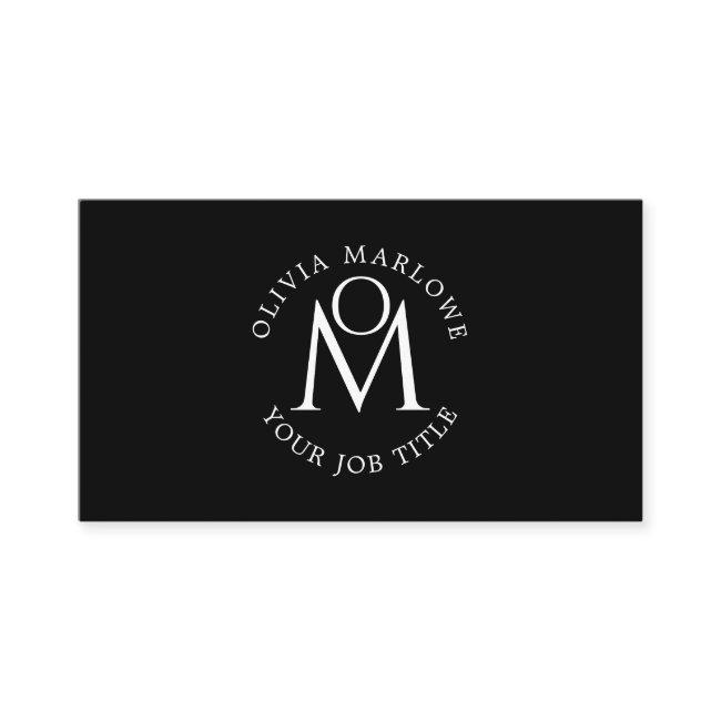 Monogram Typography Name Logo