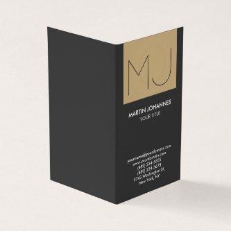 Monogram Vertical Elegant Grey Beige