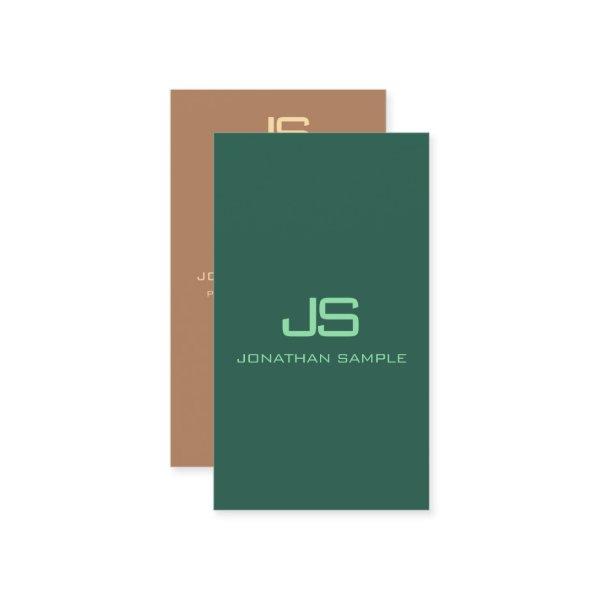 Monogram Vertical Modern Professional Elegant
