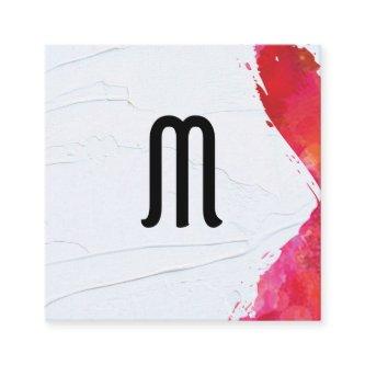 Monogram Watercolor brush | Modern Artist Square