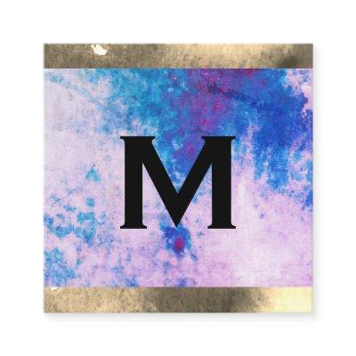 Monogram Watercolor Trim (appointment card) Appointment Card