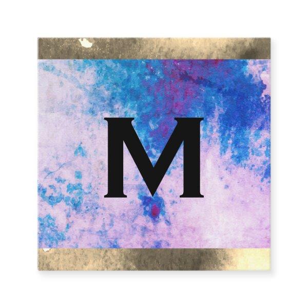 Monogram Watercolor Trim (appointment card) Appointment Card