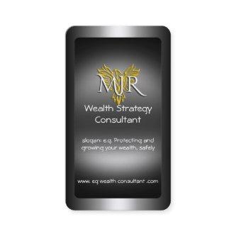 Monogram, Wealth Strategy Consultant, metal-look