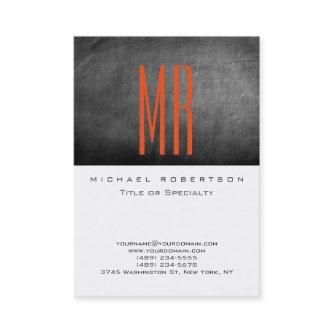 Monogram White Grey Chalkboard Large