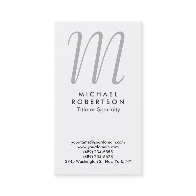 Monogram White Grey Professional