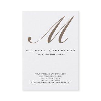 Monogram White Unique Chubby