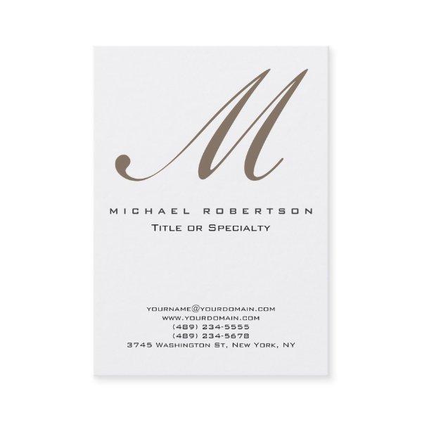 Monogram White Unique Chubby