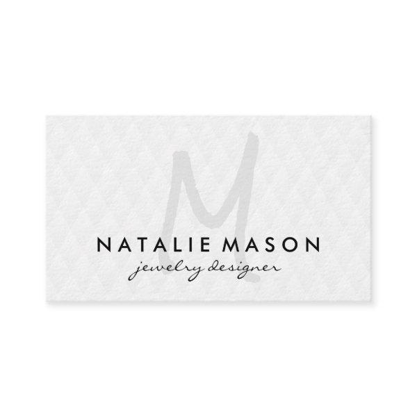 Monogram with Lux Diamond Pattern