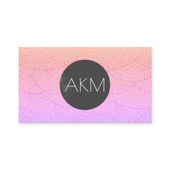 Monogram with Stylish Pattern