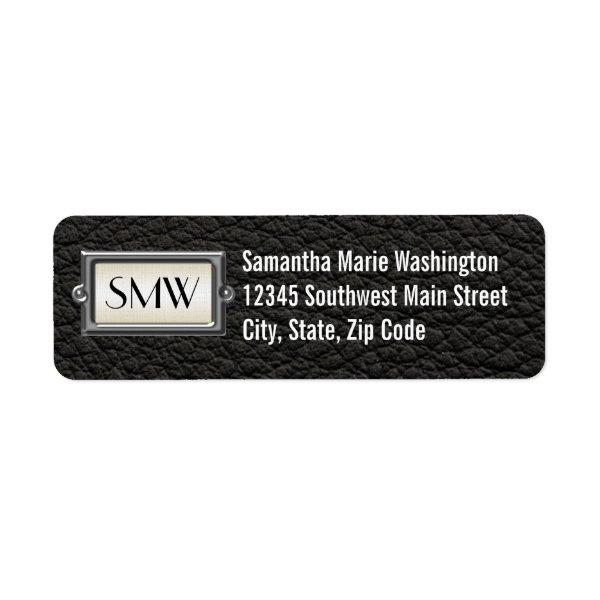 Monogrammed 3-Letter Executive Men's Personalized Label