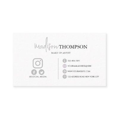 Monogrammed Script Typography Pale Grey QR Code