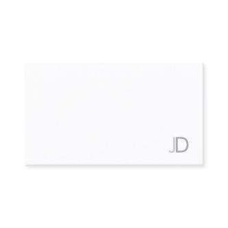 Monogrammed Sophisticated Modern Sleek Plain