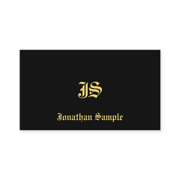 Monogrammed Template Classic Old Style Text