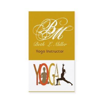 Monogrammed  Yoga  Yogi  Fit Instructor Meditation