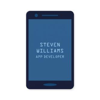 Monotone colored smartphone faux look blue