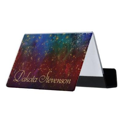 Moody Ombre | Psychedelic Grunge Stardust Branding Desk  Holder