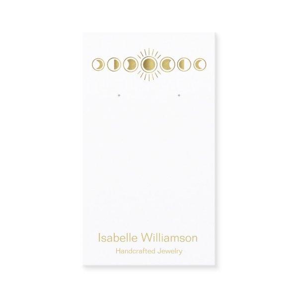 Moon Phase Celestial Jewelry Earring Display