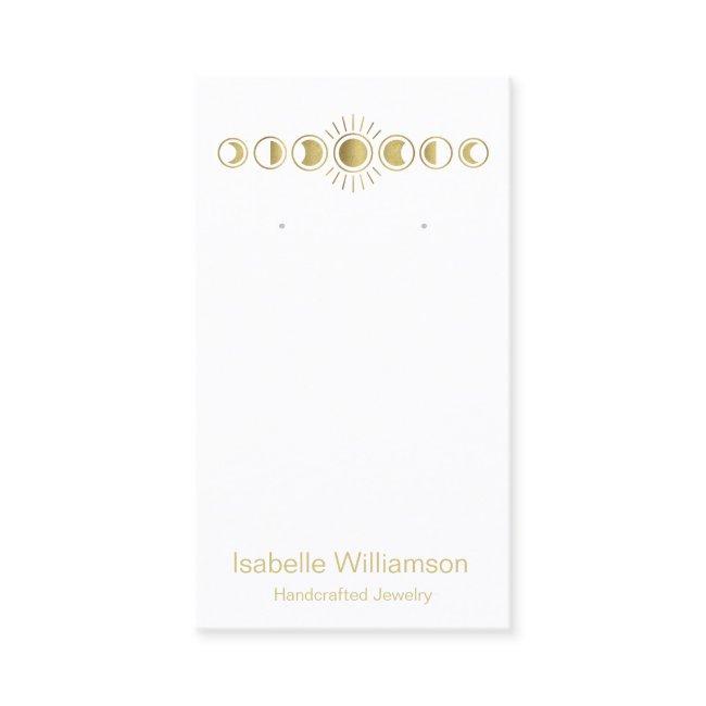 Moon Phase Celestial Jewelry Earring Display