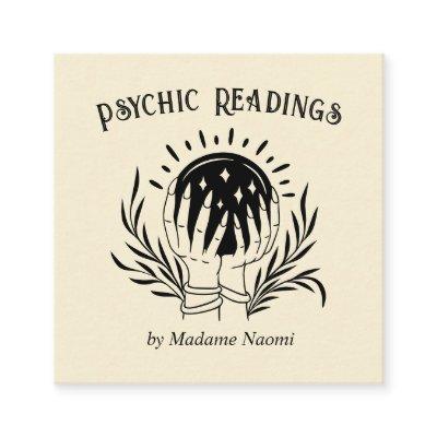 MOON PSYCHIC MEDIUM CRYSTAL BALL FORTUNE TELLER  SQUARE