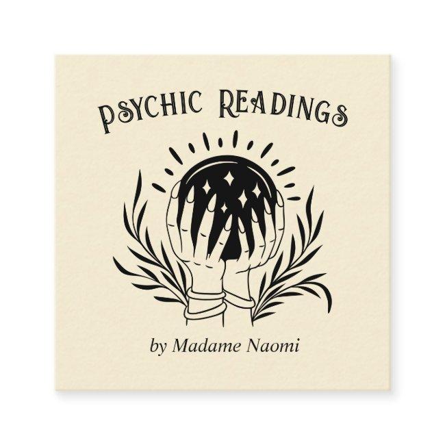 MOON PSYCHIC MEDIUM CRYSTAL BALL FORTUNE TELLER SQUARE