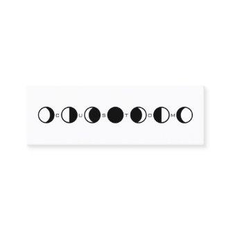 MOONPHRASE Cool Modern Moon Phase Horizontal Mini