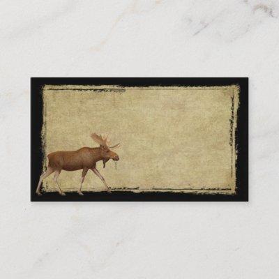 Moose On The Loose- Prim Biz Cards