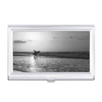 Morning Surfer Grayscale Case For