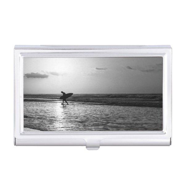 Morning Surfer Grayscale Case For