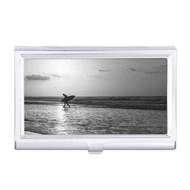 Morning Surfer Grayscale Case For
