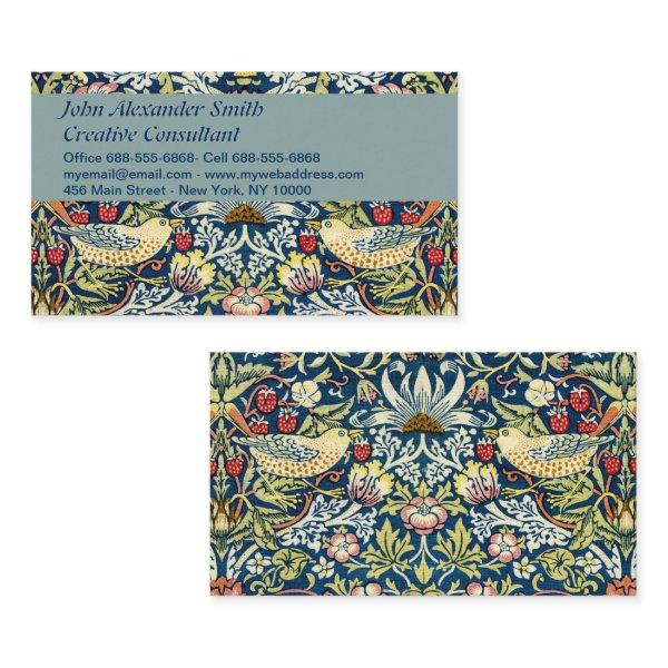 Morris - Strawberry Thief Bird & Floral Pattern