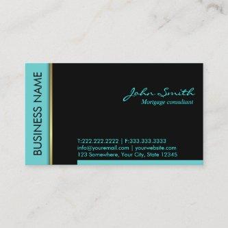 Mortgage Agent Professional Teal Border