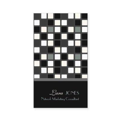 Mosaic Squares Tiles black + white monochrome