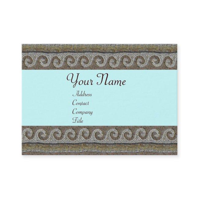 MOSAIC WAVES , light grey brown blue