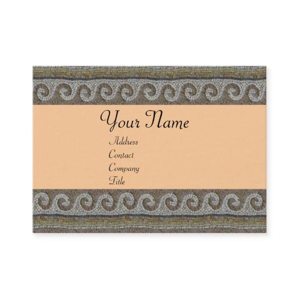 MOSAIC WAVES , light  orange grey brown