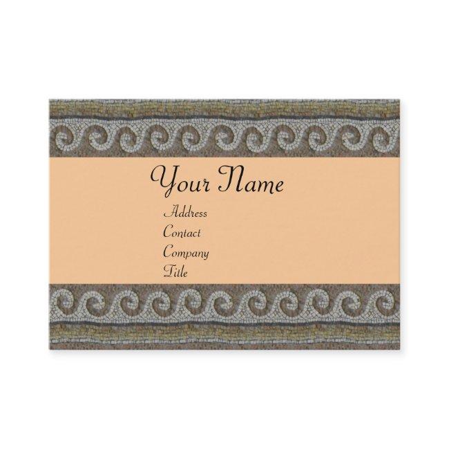 MOSAIC WAVES , light orange grey brown