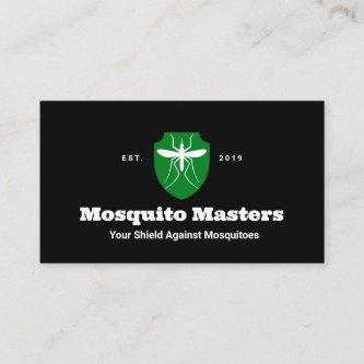 Mosquito Pest Control Shield Logo