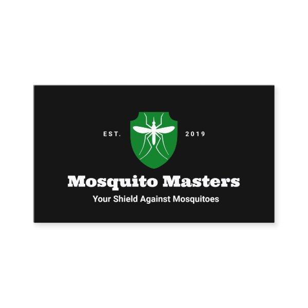 Mosquito Pest Control Shield Logo