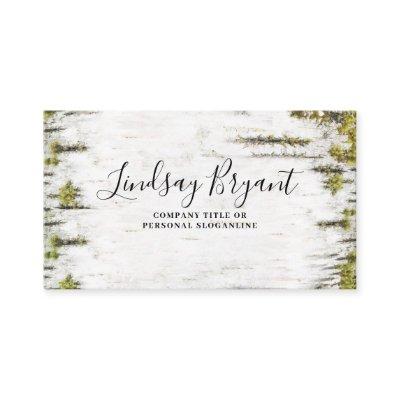 Mossy Birch Bark Rustic Country Woodland