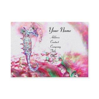 MOTHER OF PEARL & SEAHORSE MONOGRAM pink fuchsia