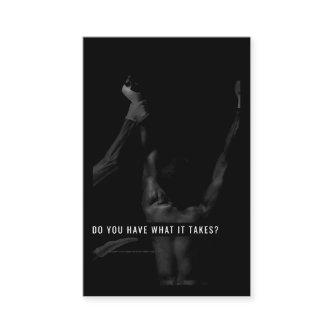 Motivational and inspiration trainer's card black