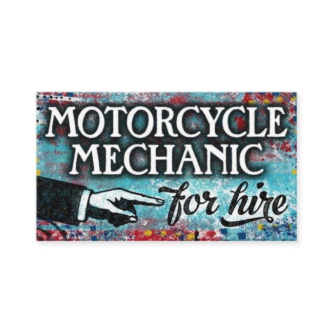 Motorcycle Mechanic For Hire - Blue