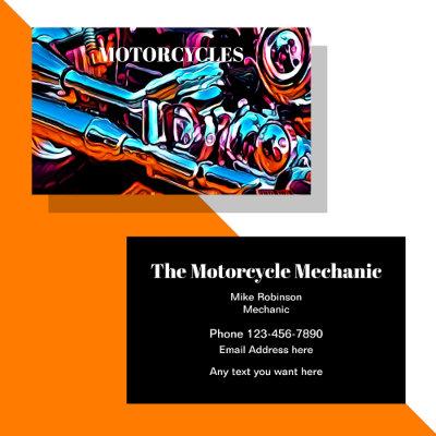 Motorcycle Repair Mechanic Bold Two Side