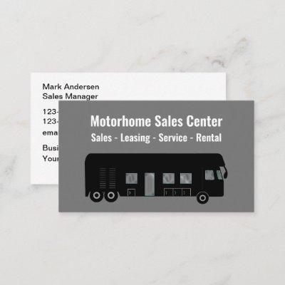 Motorhome Sales And Service Business