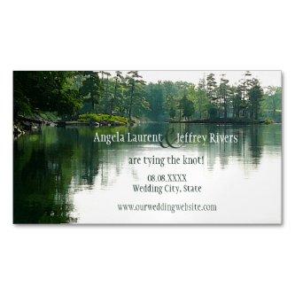 Mountain Lake save the date magnet