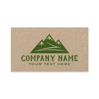 Mountain logo brown kraft  template