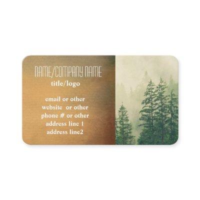 mountain pine trees custom  photo art