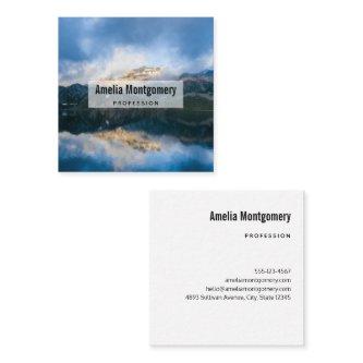 Mountains and Lake Scenic Nature Photo Square