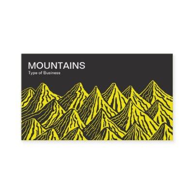 Mountains - Black with Yellow